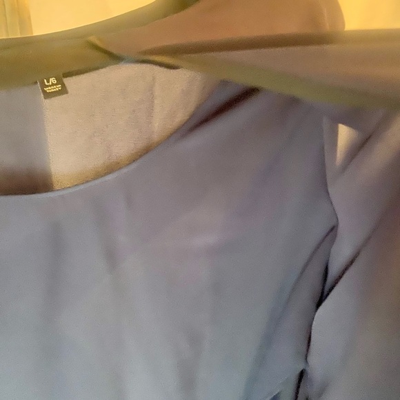 Banana Republic Cut Out Blouse | Blue & Black | Long Sleeve | NWOT | SZ Large - Picture 3 of 9